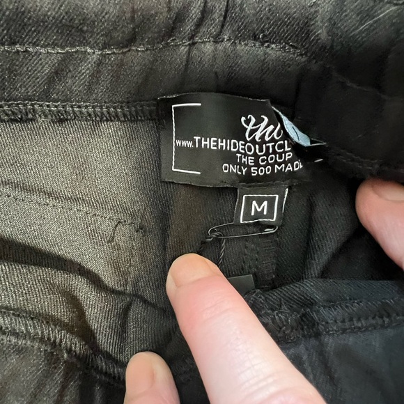 THC The Hideout Clothing carpenter pants Snakes & Shakes black Medium unisex - Picture 6 of 8